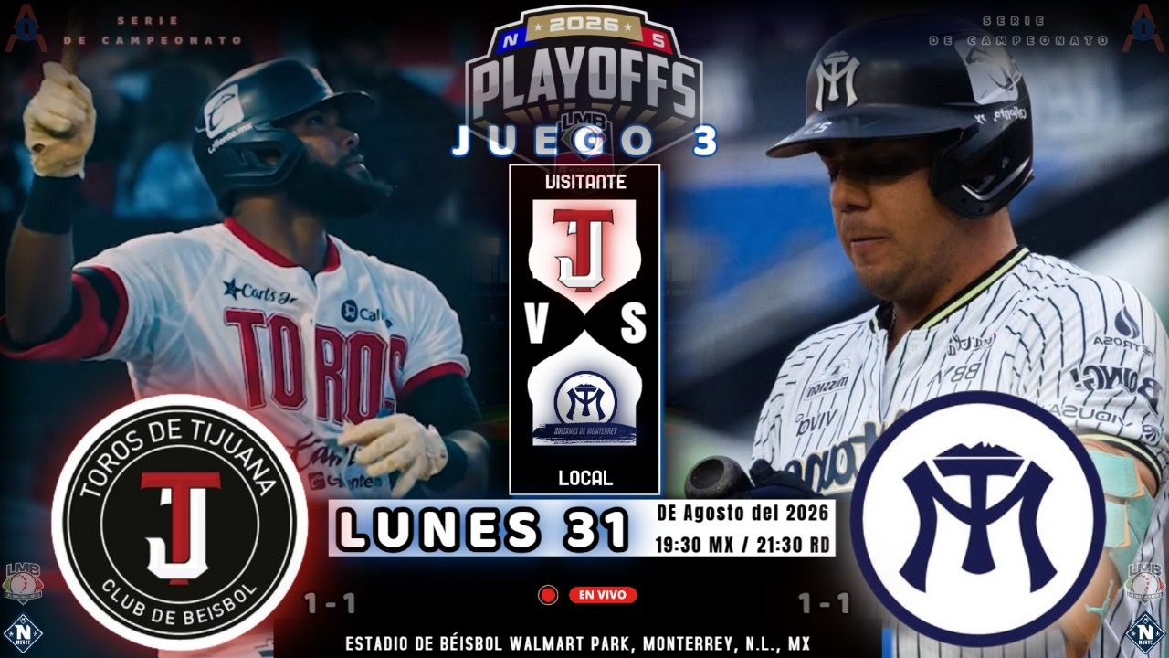 🔴 Toros de Tijuana vs Sultanes de Monterrey en vivo | Juego 3 de infarto | Playoffs LMB