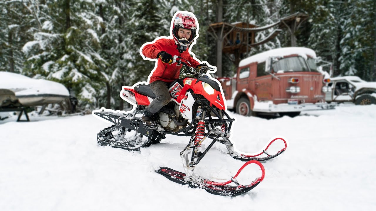 We Put A Snow Bike Kit on a Sport Quad!