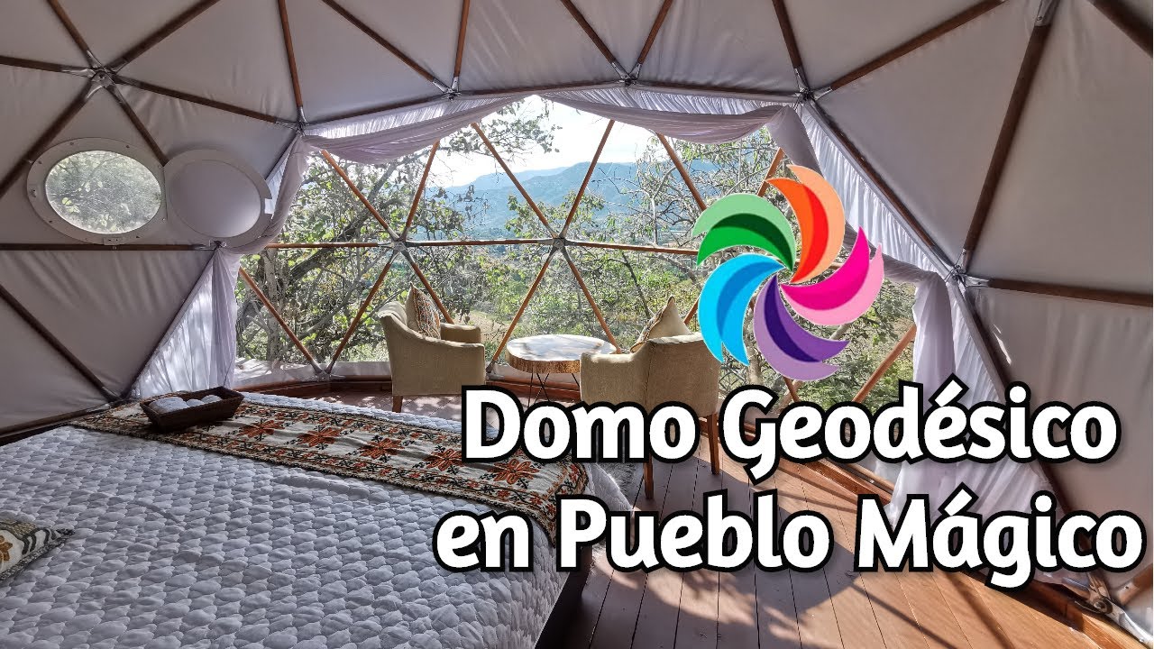 Domo geodésico para glamping en Malinalco , Estado de México- hecho por domos geodésicos COSMOTEC.