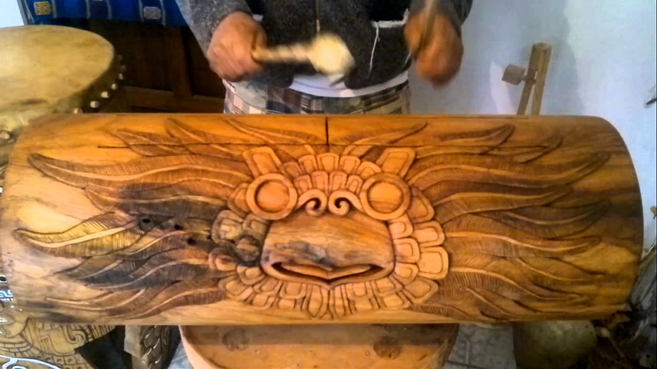 Sound of Teponaztli Drum - unique!