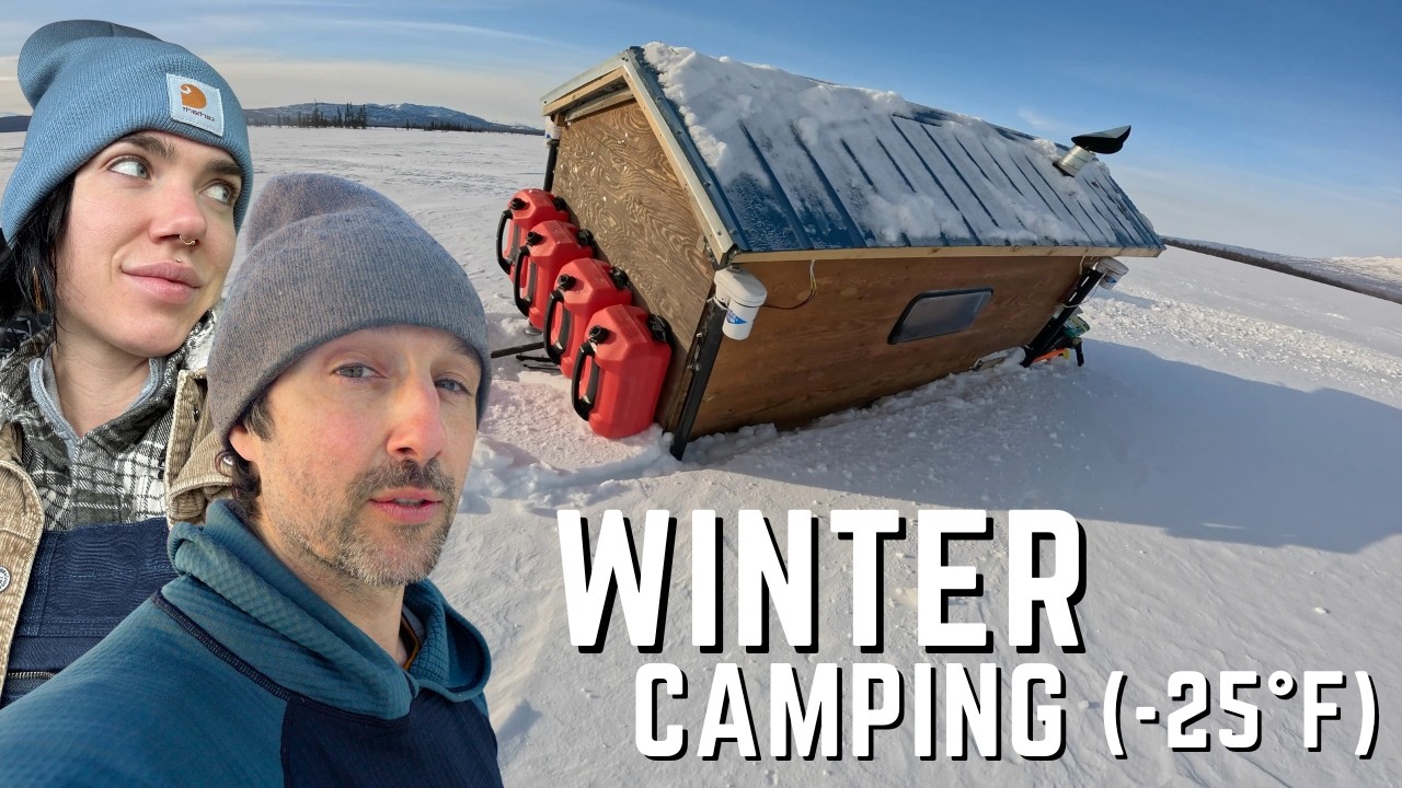 DEEP TROUBLE - Dragging my Snowmobile Cabin 140 Miles