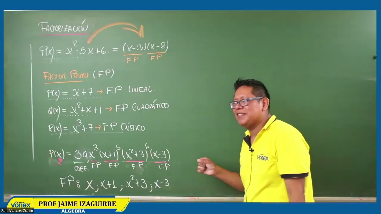 ÁLGEBRA 07 - FACTORIZACIÓN I