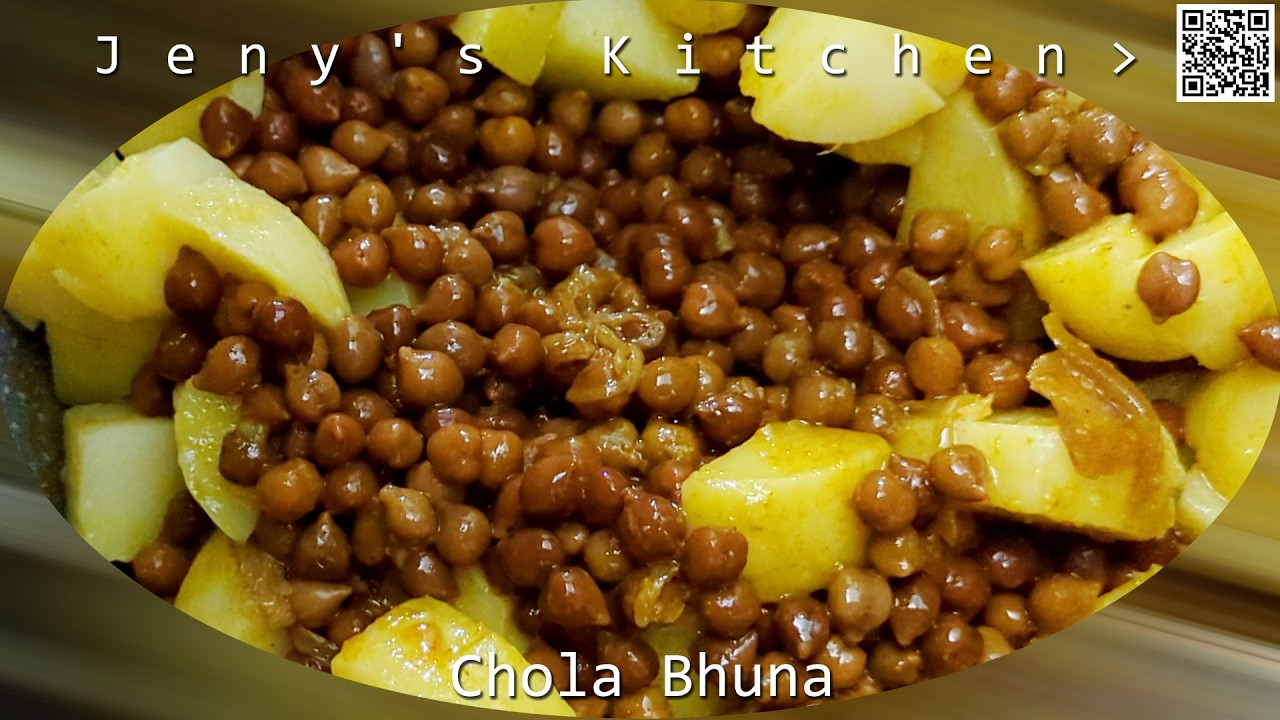 কিভাবে ছোলা ভুনা করবেন? | Chola Bhuna | Chickpea Curry | Easy Iftar Special Recipe @JenysKitchens‬