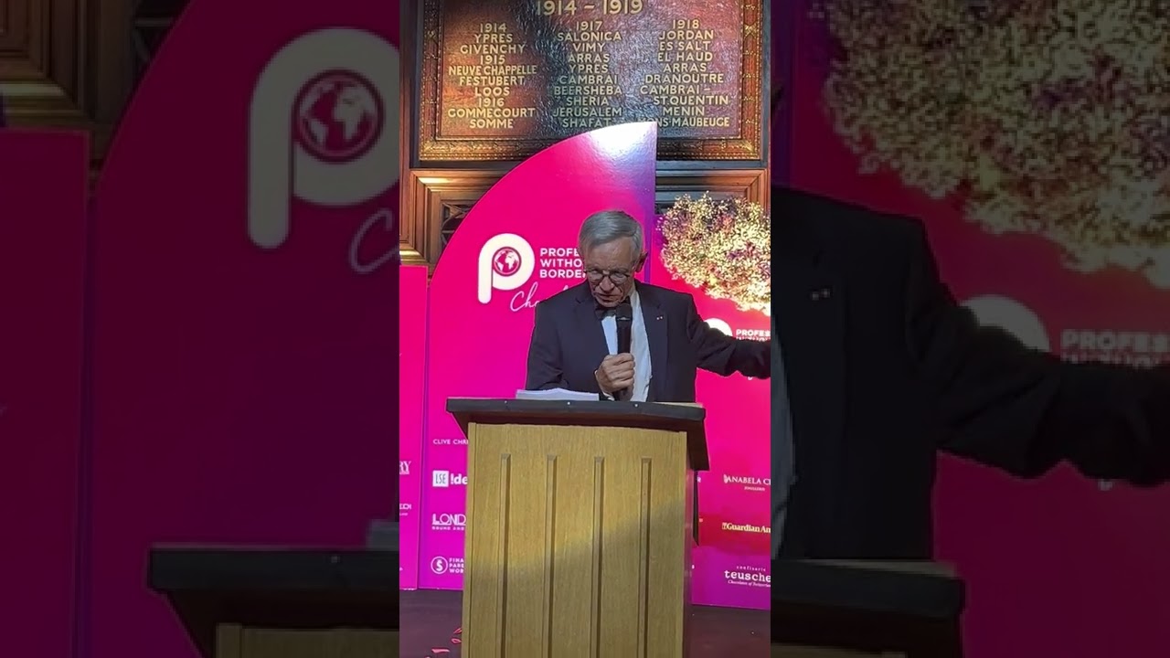 Professors Without Borders Gala 2022, London, Keynote By SACT NATO General Palomeros JeanPaul