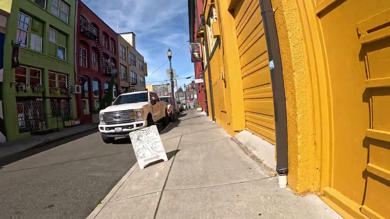 Walking through Downtown Tacoma