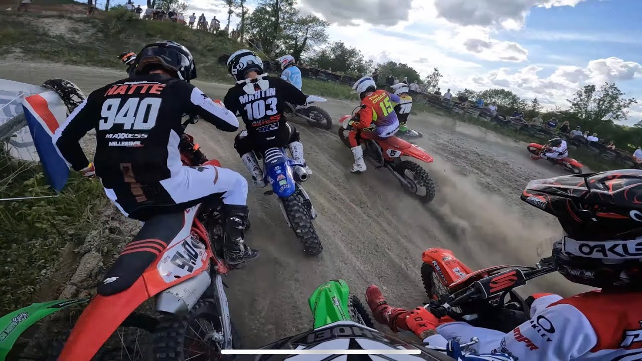 DEUX MANCHES DE FOU en 450cc🔥// COURSE MOTOCROSS MANRE