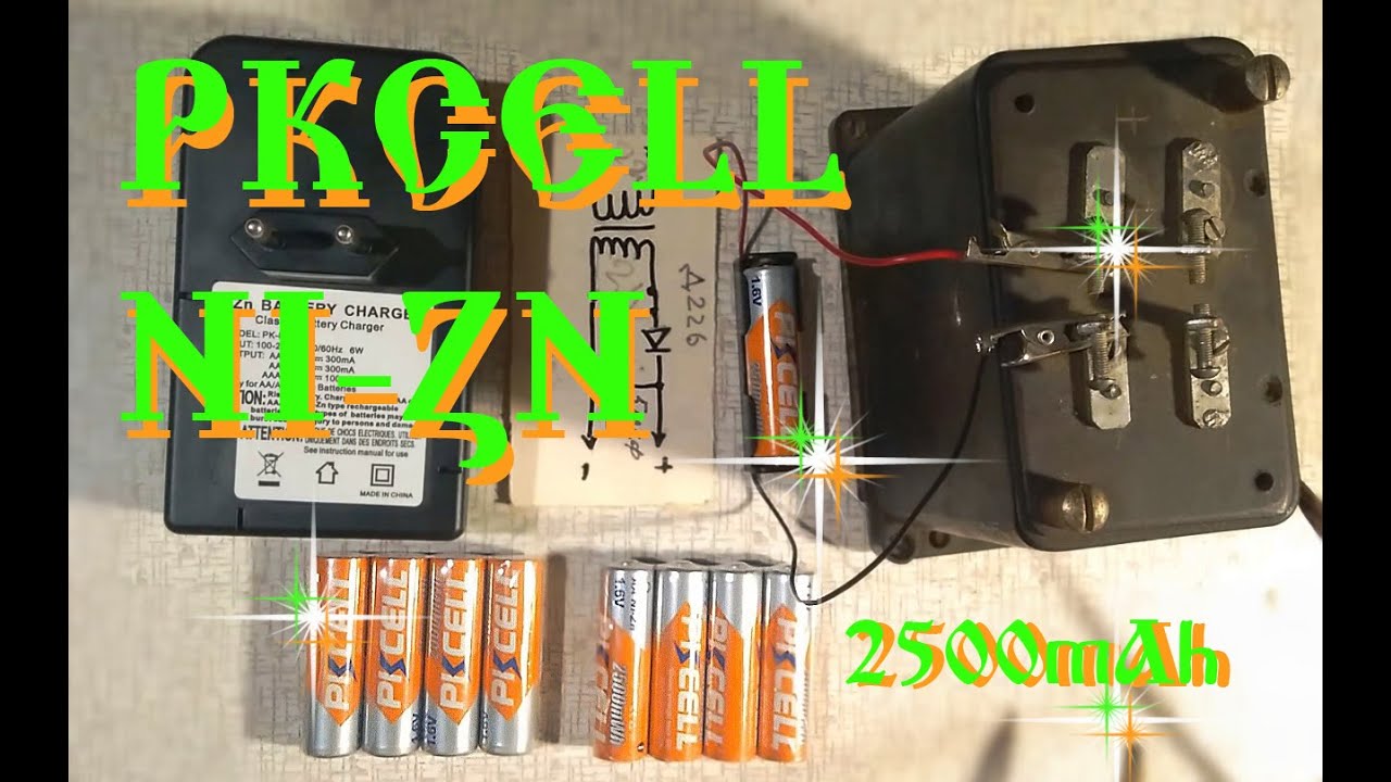 💥Аккумуляторы PKCELL NI-ZN 2500mWh...