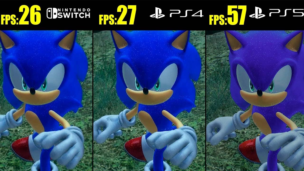 Sonic Frontiers Nintendo Switch vs. PS4 vs PS5 Comparison | Graphics, FPS Test, Loading Time