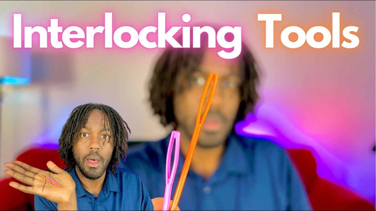 HOW TO MAKE INTERLOCKING TOOL | Cheap DIY Self-Retightening Tool | DIY Braidlocs | Microlocs