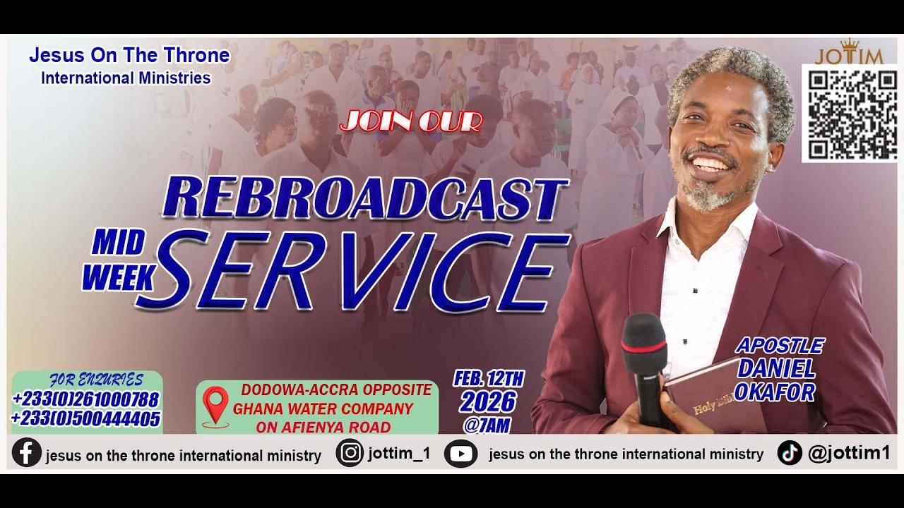 JOTTIM REBROADCAST MIDWEEK SERVICE WITH THE MAN OF GOD APOSTLE DANIEL OKAFOR.