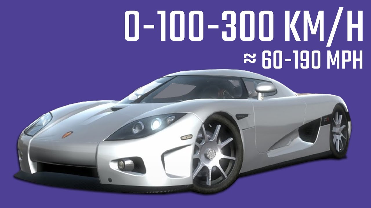 Koenigsegg CCX - Acceleration Time in 10 Games