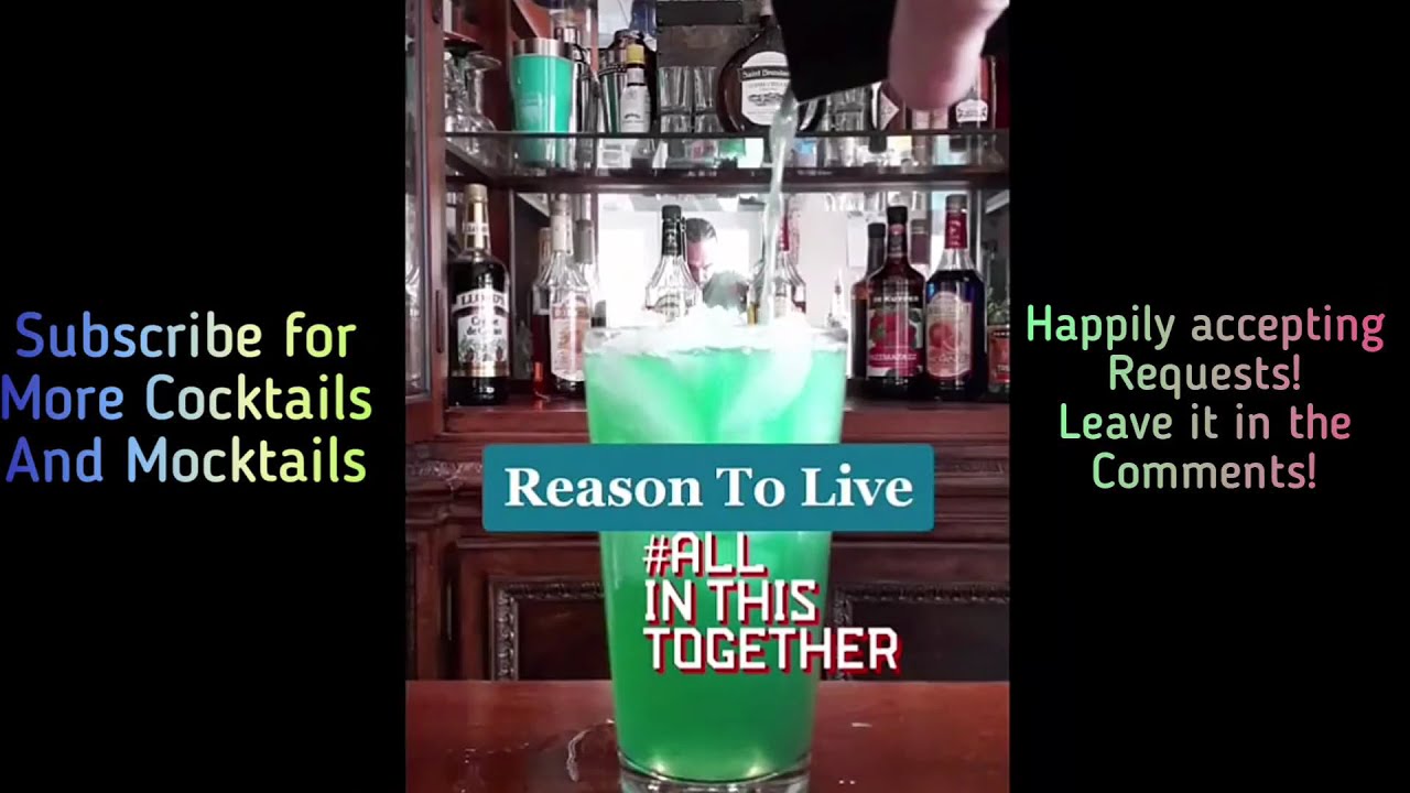 Reason to Live Cocktail! Home cocktail/bar cocktail recipe blending fruit flavor and a strong drink!