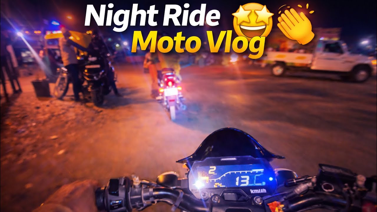 Unexpected Night Ride 🌃Moto Vlog India