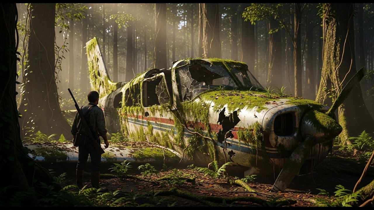 Avion disparu dans la forêt en 1996 — onze ans plus tard, un chasseur découvre des débris recouverts
