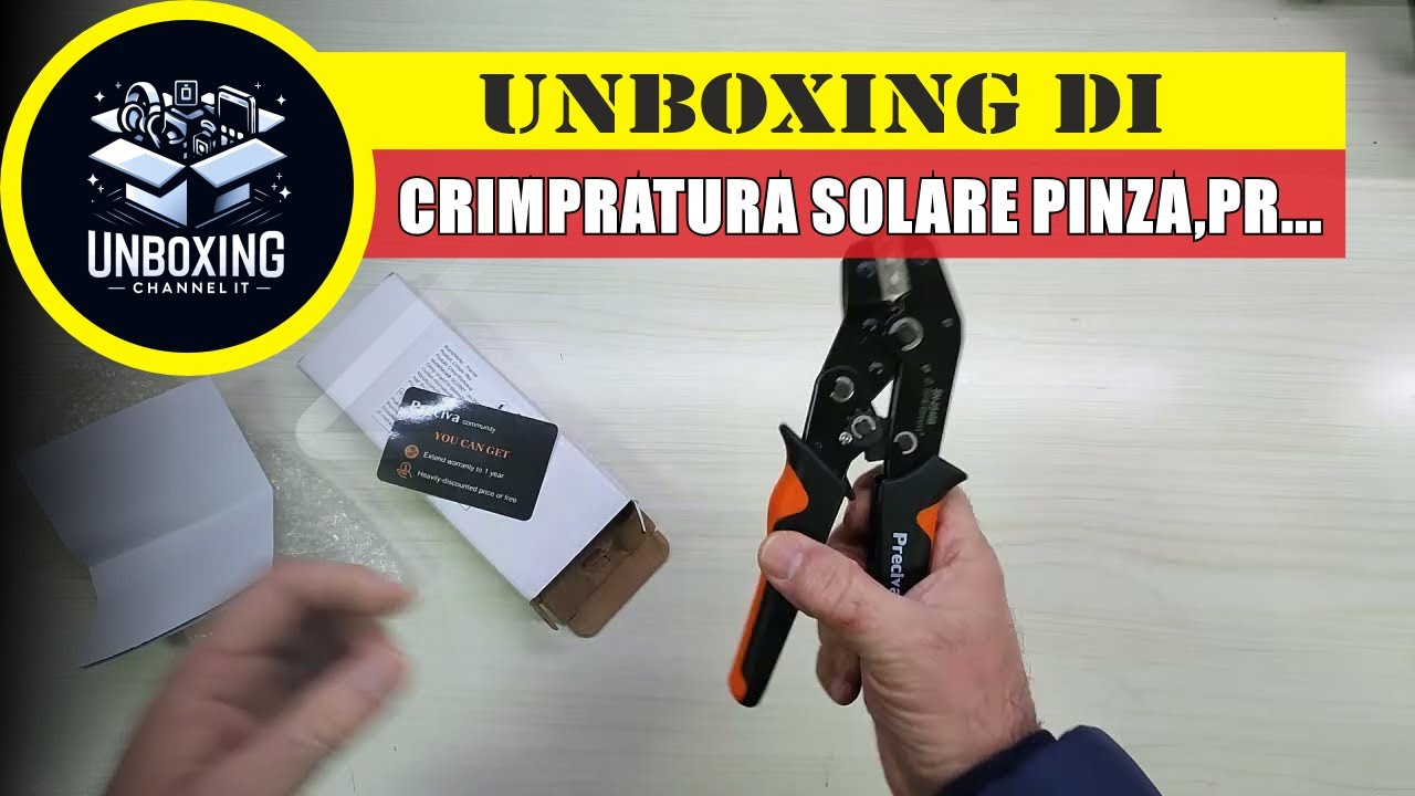 Pinza per Crimpratura Solare Preciva Strumento di crimpatura del pannello
