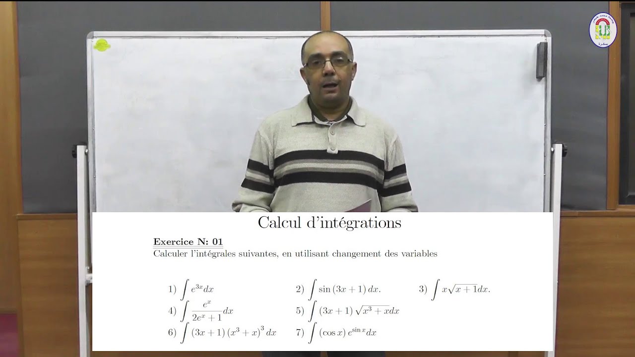 Mathématiques et Statistiques_Calcul d'intégrations_exercice N°01
