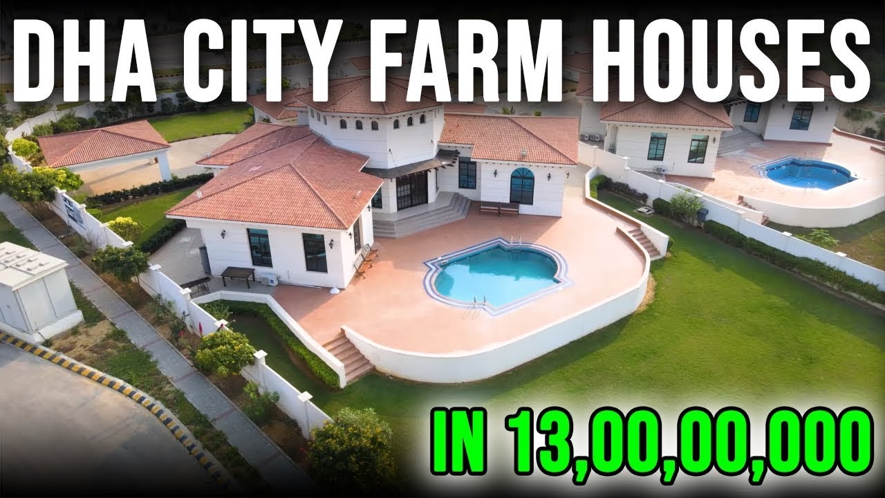 DHA City Oasis Farmhouses Model Visit (3000 Square Yard Farmhouses) #dhacitykarachi #dha #subscribe