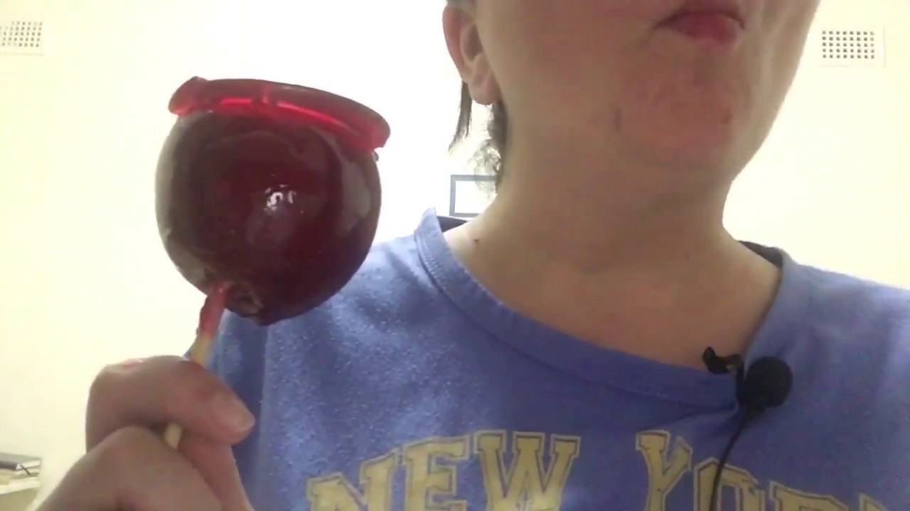 ASMR - Eating A Toffee Apple 🍎