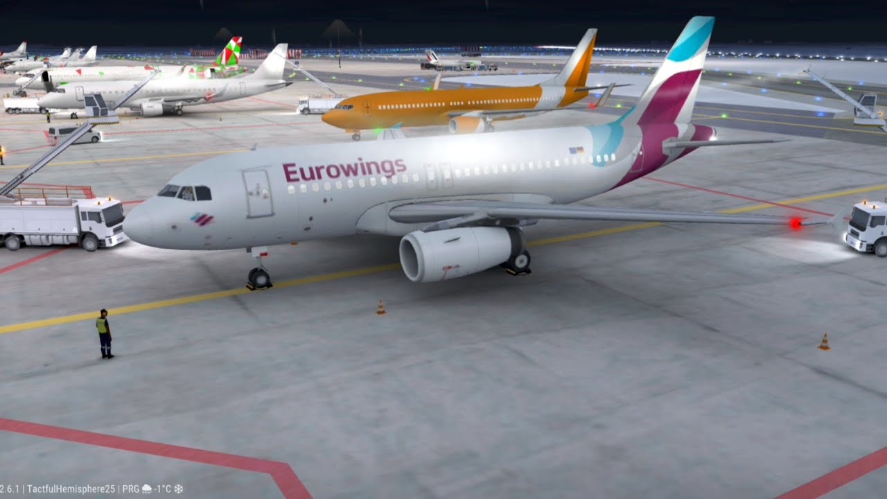De-icing Planes at PRG Airport | World of Airports Gameplay