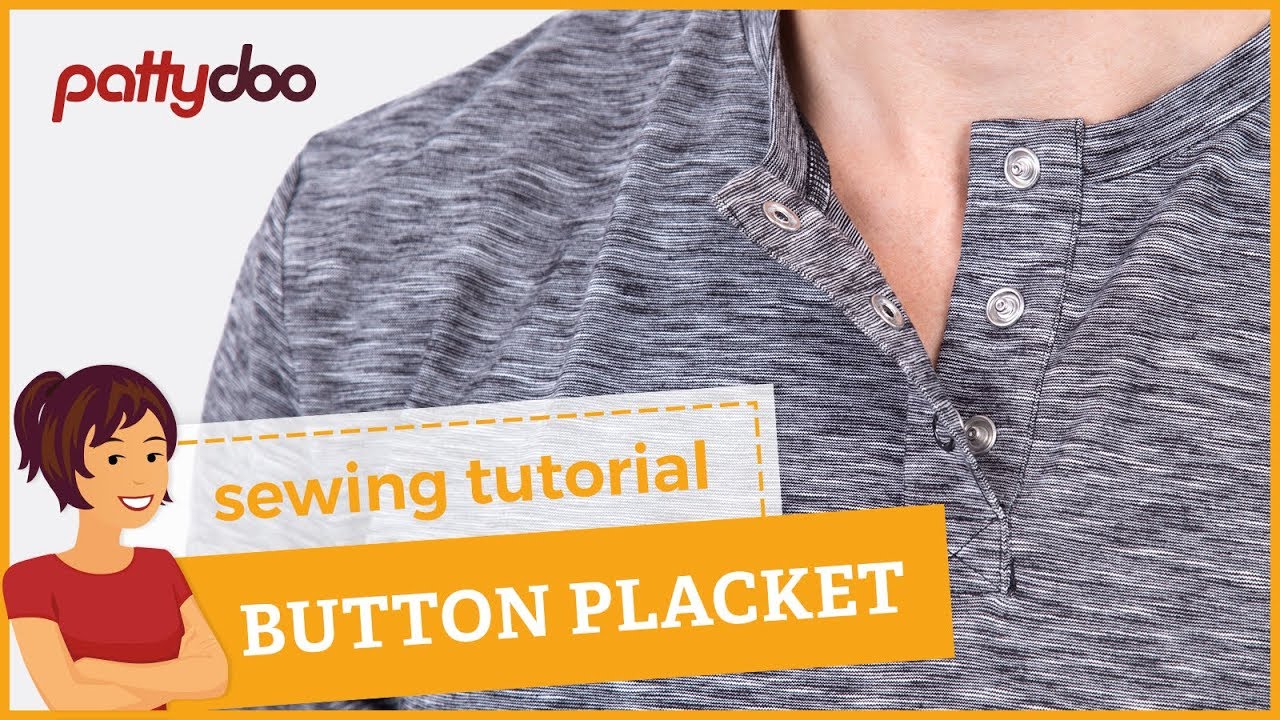 How to sew a press button placket