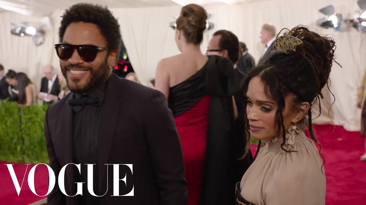 Lenny Kravitz and Lisa Bonet at the Met Gala 2015 | China: Through the Looking Glass