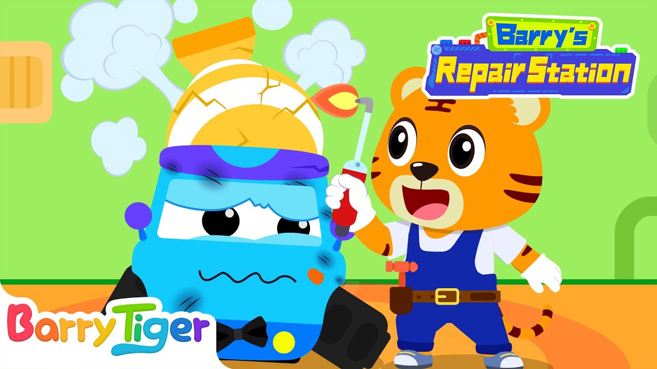The Concrete Truck Got a Boo Boo[NEW] | Car Hospital | Fun Learning with Kids Cartoon | BarryTiger