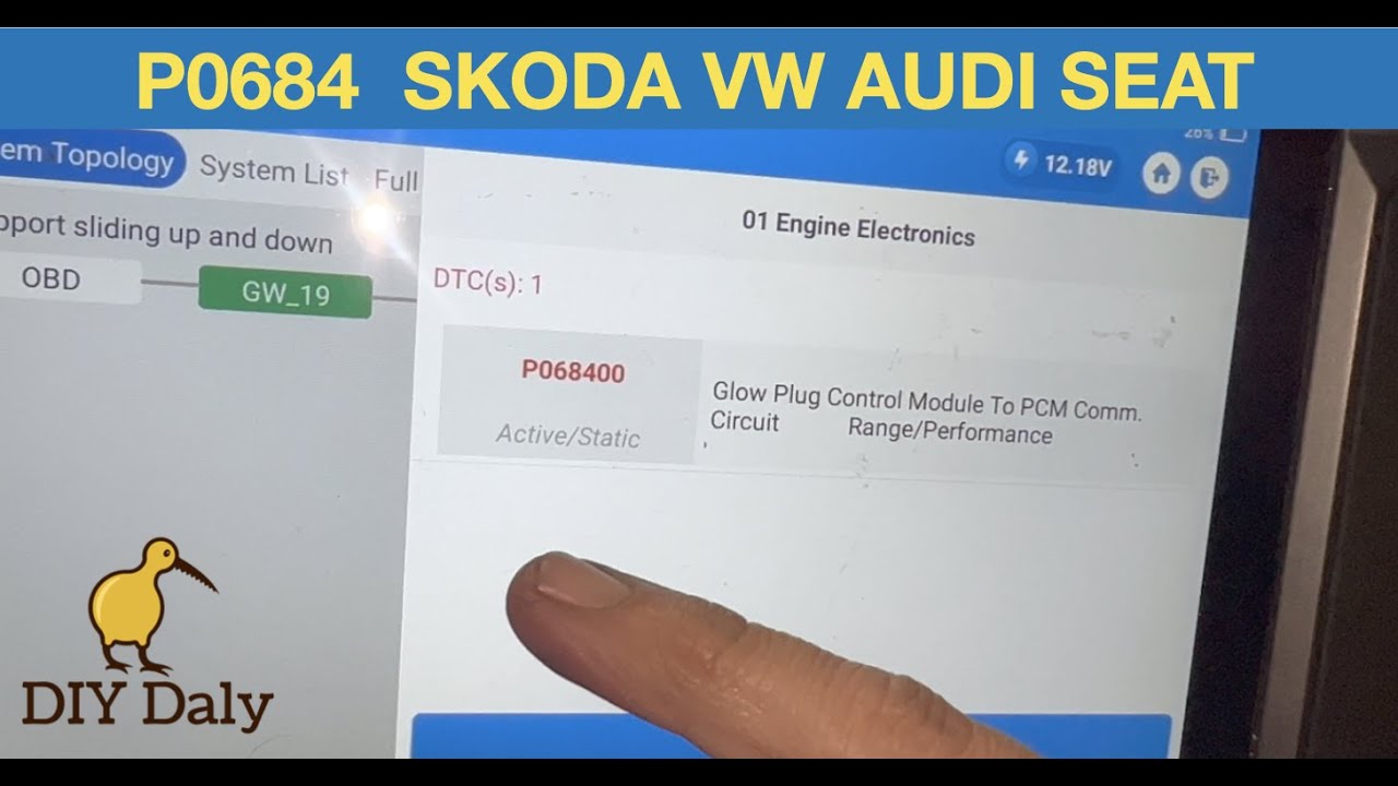 Код неисправности P0684 на Skoda Kodiaq — модуль управления свечами накаливания *ИСПРАВЛЕНО*