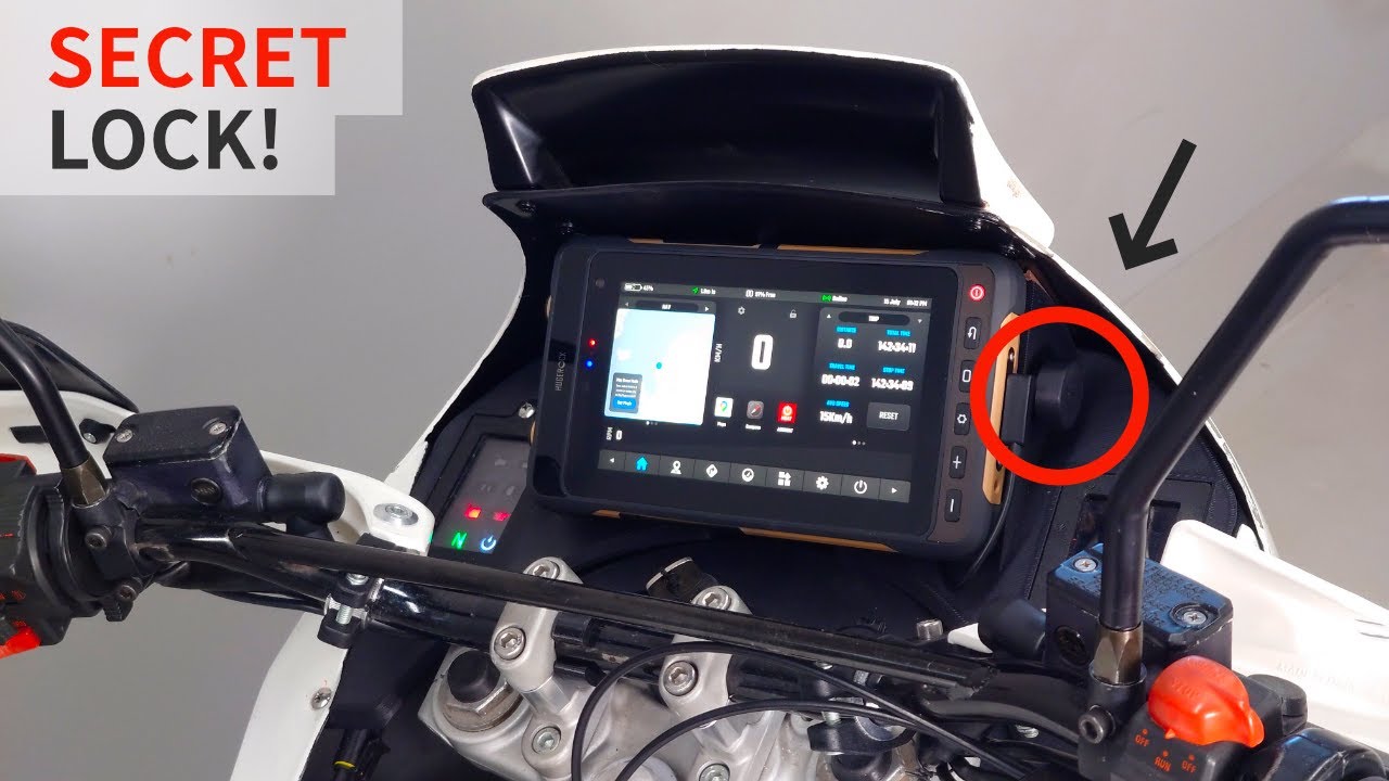 DIY Motorcycle Instrument Panel with Quick Release Lock
