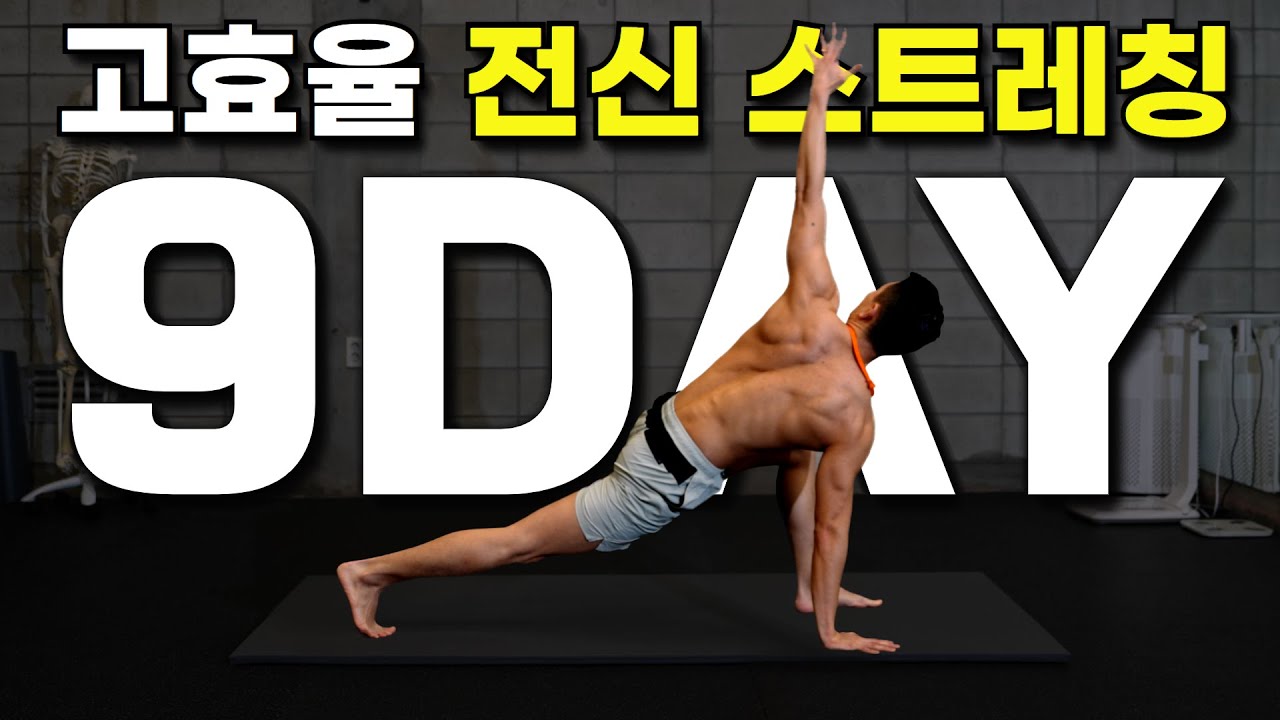 Day9｜전신 스트레칭 12분｜한 동작으로 전신 근육을 타겟합니다｜30일 운동습관만들기 챌린지