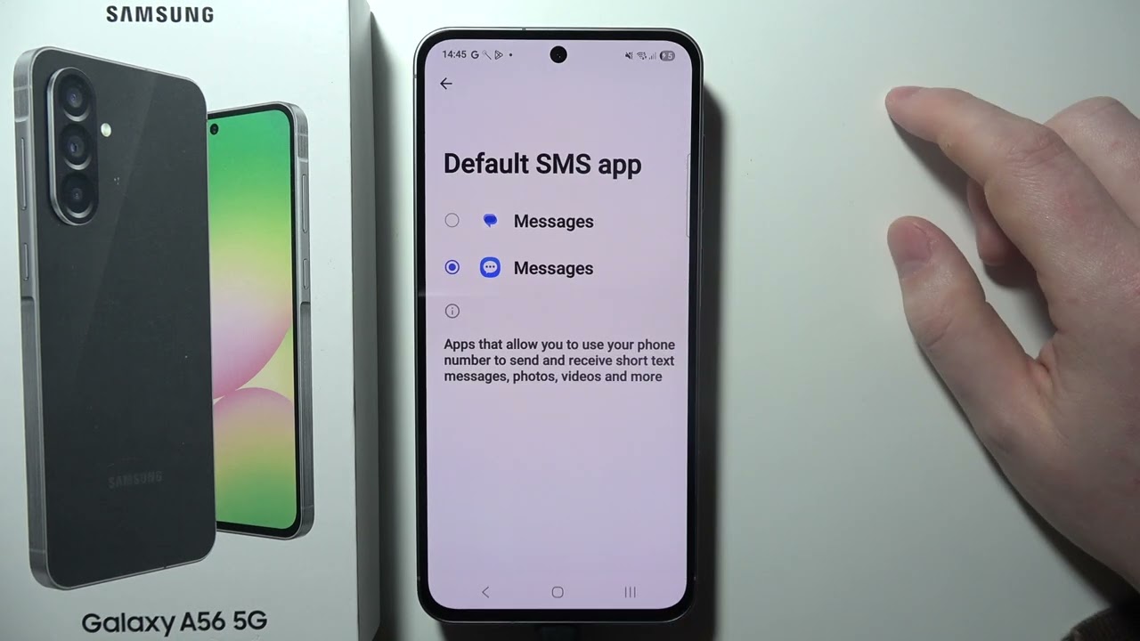 SAMSUNG Galaxy A56 5G: How to Change Default Messages App