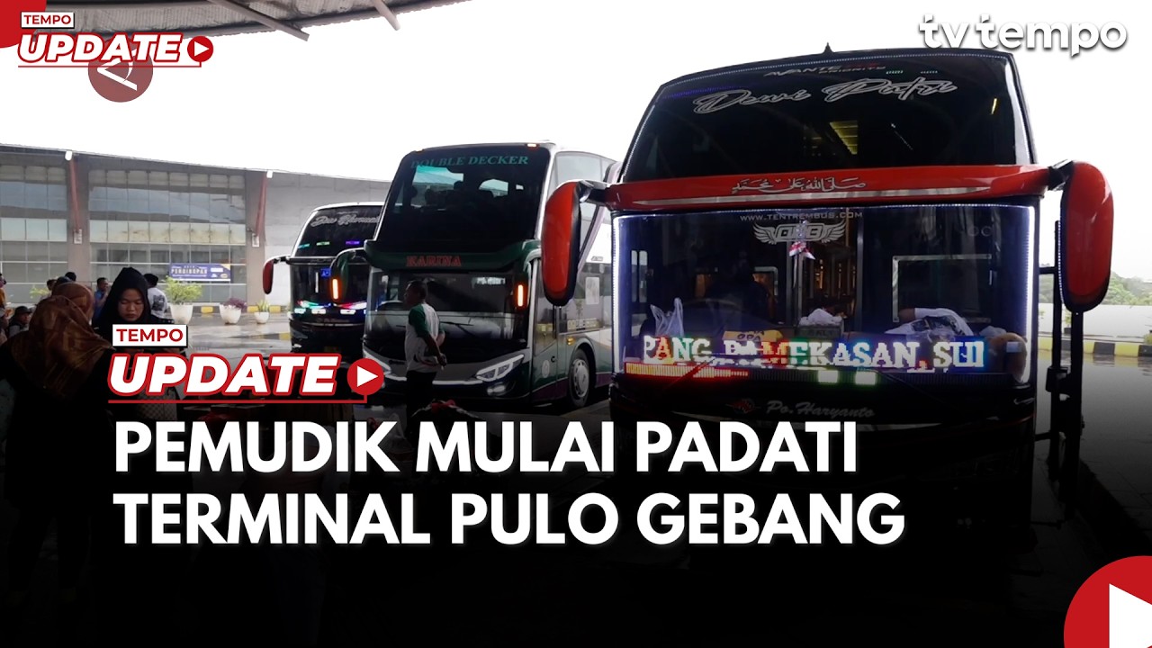 Kepadatan Pemudik Mulai Terlihat di Terminal Pulo Gebang