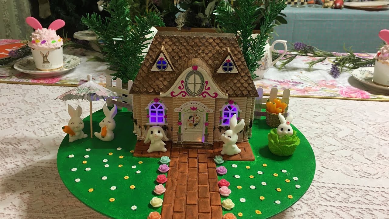 Dollar Tree Dollhouse Spring or Easter Edition / Blossom Your Creativity