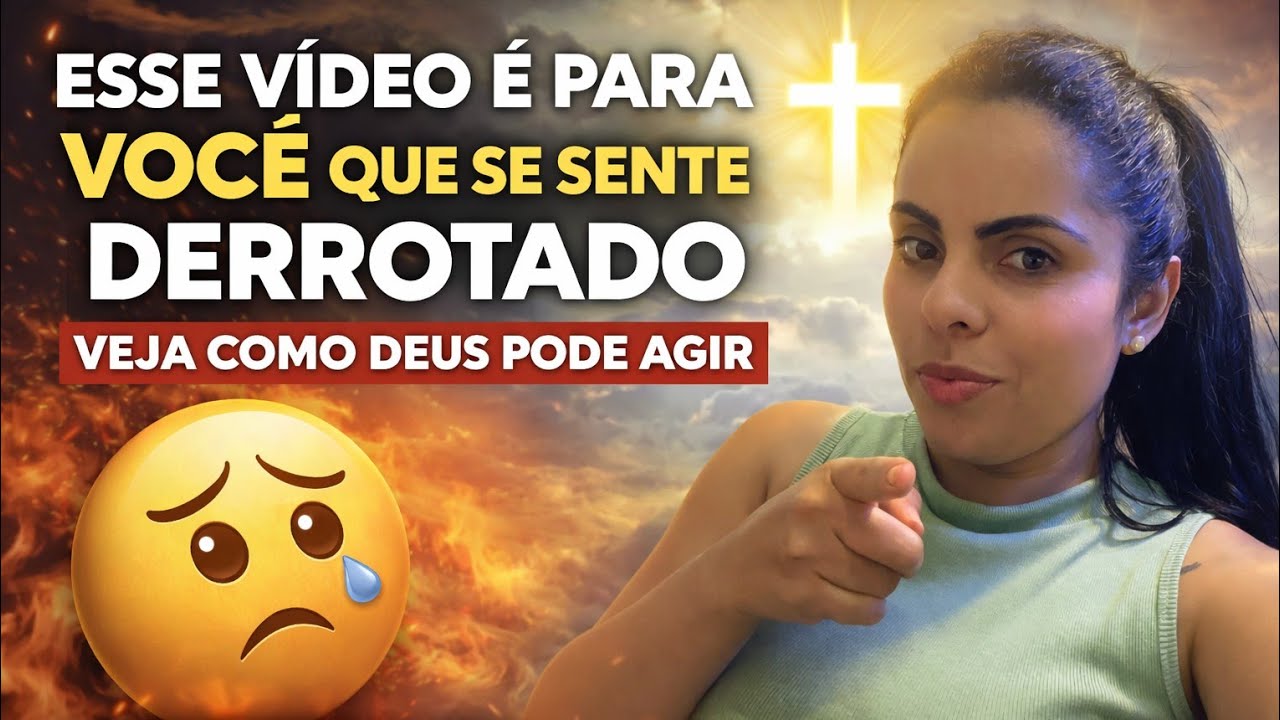 🔴Se voc&ecirc; estiver desanimado, saiba que Deus pode restaurar se cora&ccedil;&atilde;o 