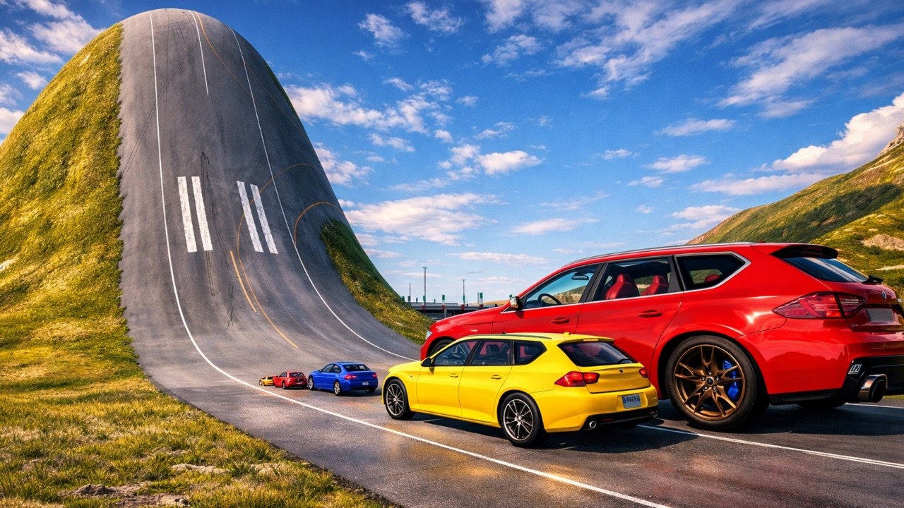 Big to Small Cars vs Giant Bulge - BeamNG.drive