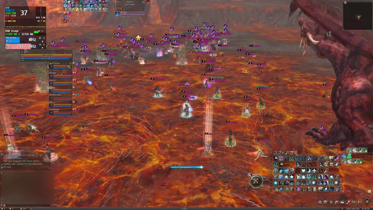 L2 Exilium Valakas mass pvp mage