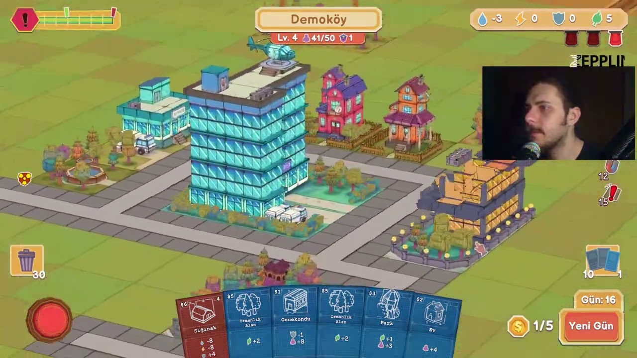 Yerli Şehir Kurma Kart Oyunu | Cardboard Town Demo