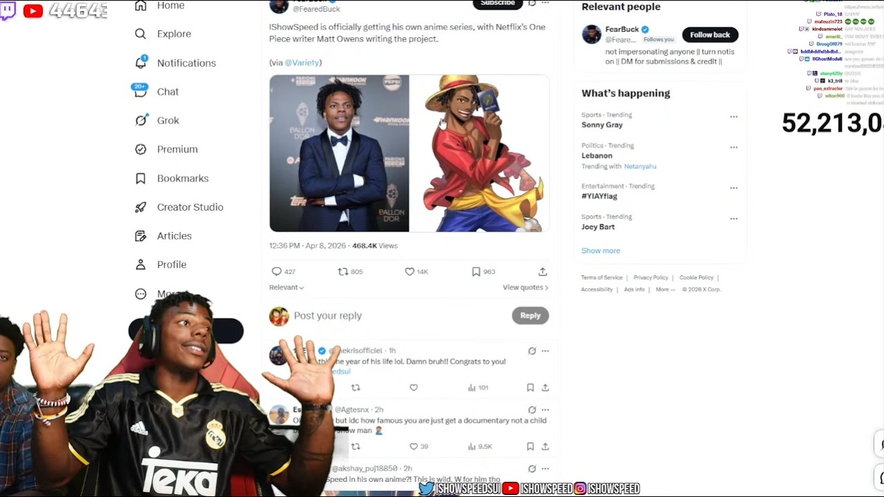 iShowSpeed Announces His Anime Series!
