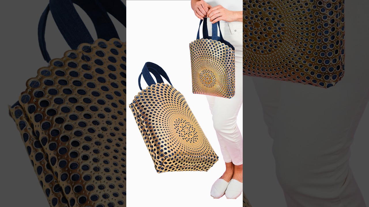 How to Sew Amazing 30 minute Tote Bag from Old Jeans Miarti🪡🧵✂️ 👜