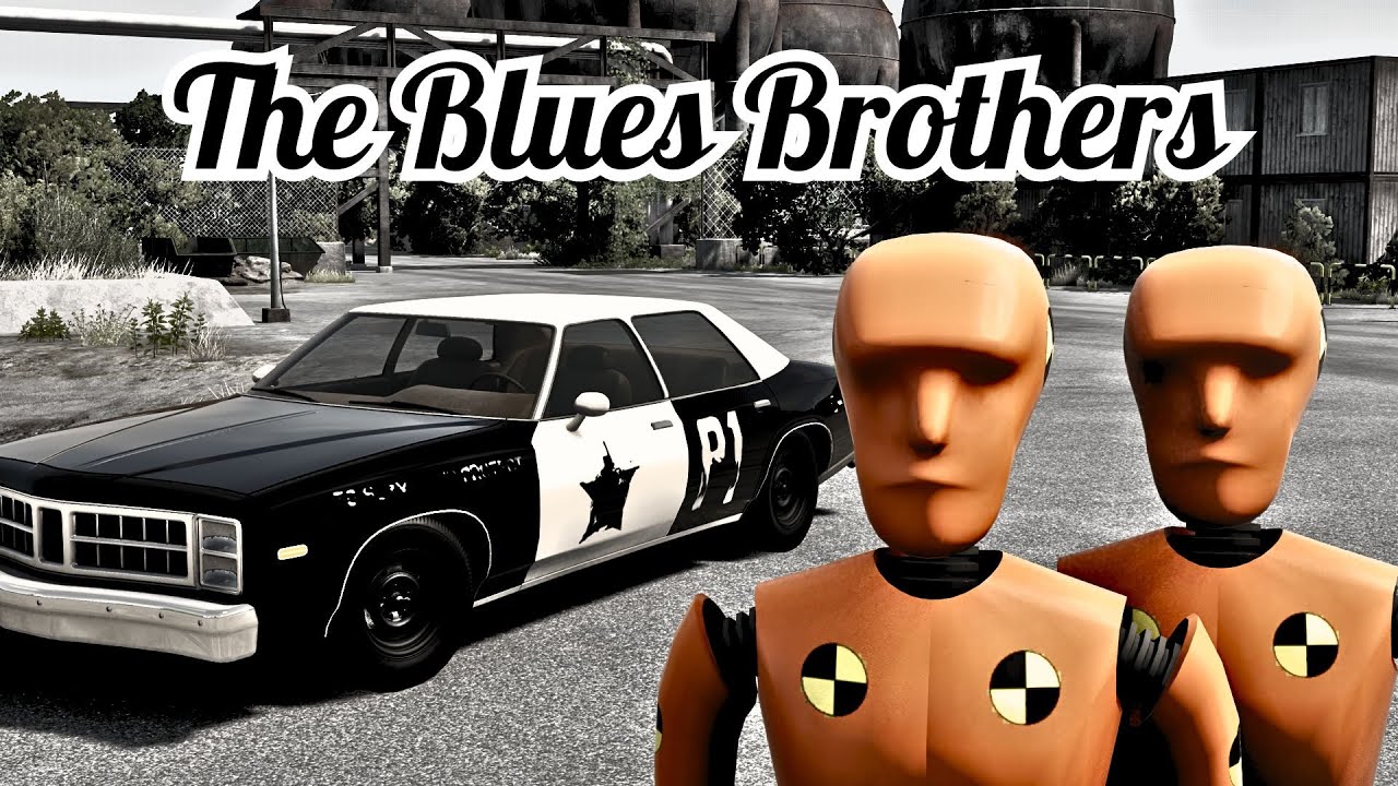 The Blues Brothers Final Car Chase | BeamNG.Drive