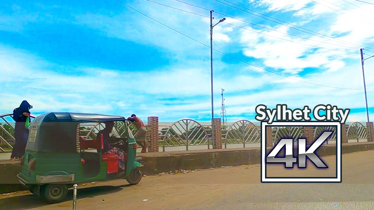 Sylhet City Tour 4K | Driving Tilaghor - Mirapara - Tultikor - Mendibag - Noyaphul - Kodomtoli
