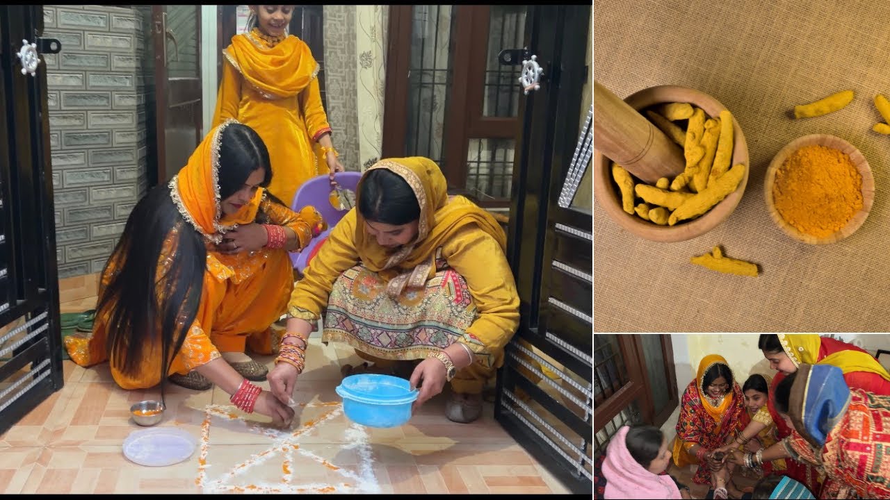 Vatna Ceremony at Home 💛 Haldi, Happiness & Family Love | Punjabi Wedding Vlog