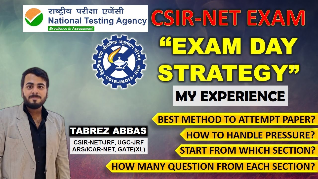 EXAM DAY STRATEGY FOR CSIR-NET/JRF EXAM || BEST METHOD TO ATTEMPT PAPER OF CSIR-UGC-NET JUNE 2025