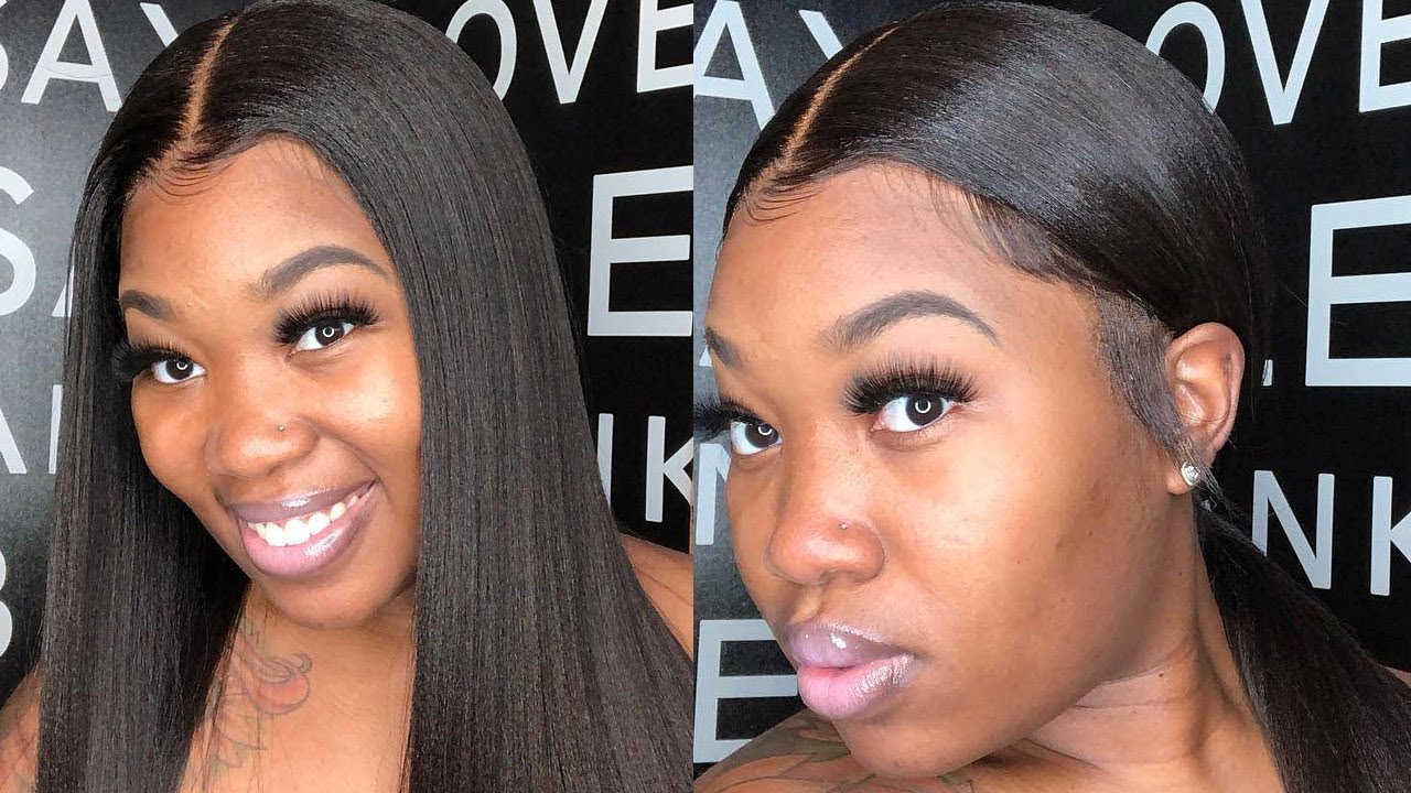 1 wig 2 styles | Middle part and sleek ponytail wig | RIRIHAIR.COM