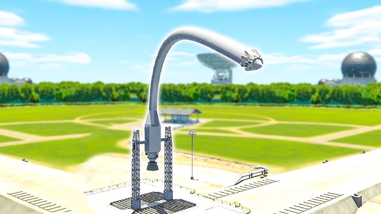 I built a rocket that launches AROUND CORNERS in Kerbal Space Program 2!