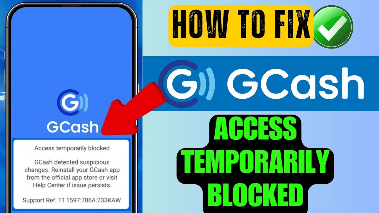 Как исправить ошибку «Доступ к GCash временно заблокирован» | Решение проблемы с обнаружением под...