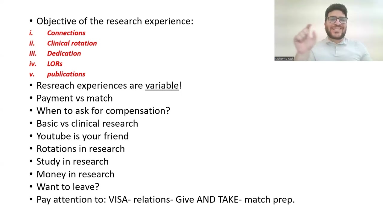 How to get the best of a research experience Arabic version