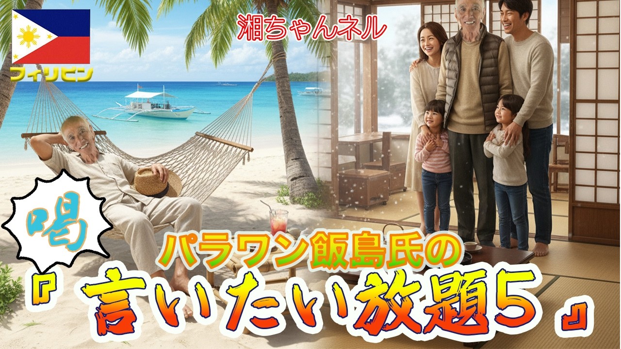 湘ちゃんネル フィリピン・パラワン島・飯島民宿主人の『言いたい放題5~行ったり来たり』プエルトプリンセサにて対談