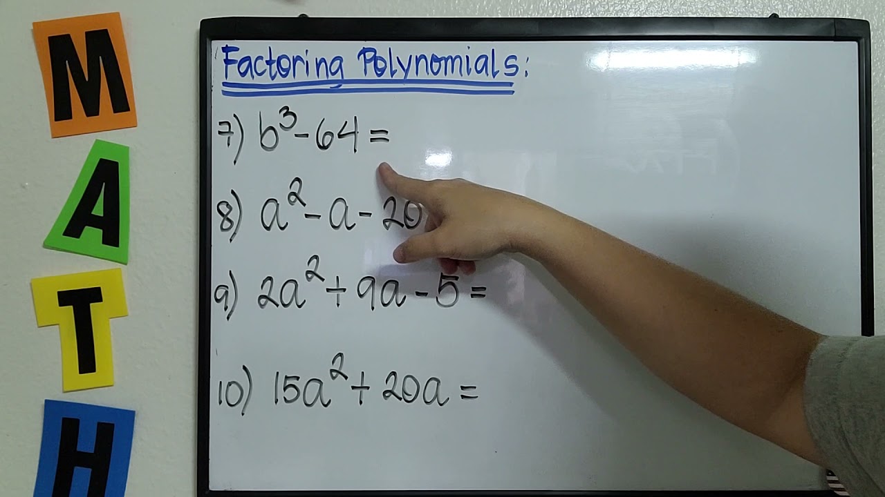 TAGALOG: Factoring Polynomials (by request) #TeacherA #GurongPinoysaAmerika