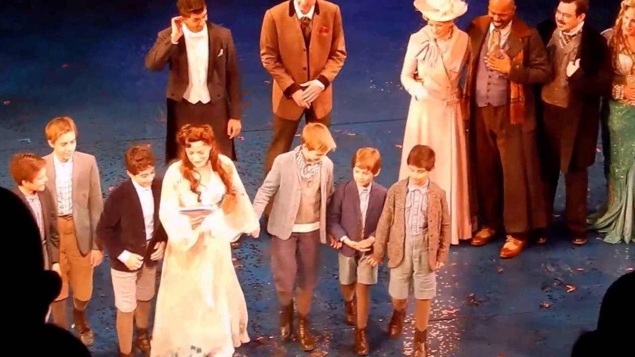 Curtain Call in the last performance of Finding Neverland in NY  8.21.16