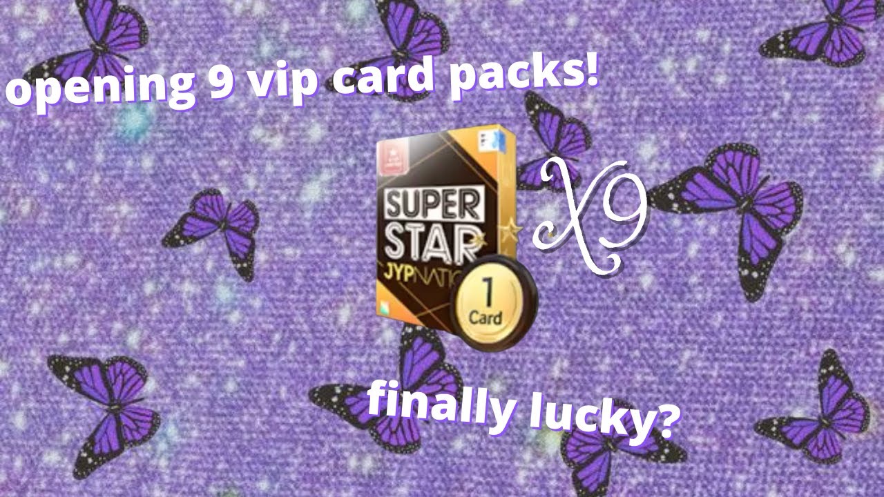 opening 9 vip limited card packs | superstar jyp